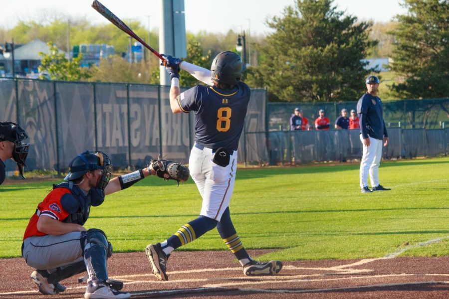 Sophomore infielder Carson Garner returns as a big piece for the Racers as they head into the 2023 season. Photo by Rebeca Mertins Chiodini/The News.