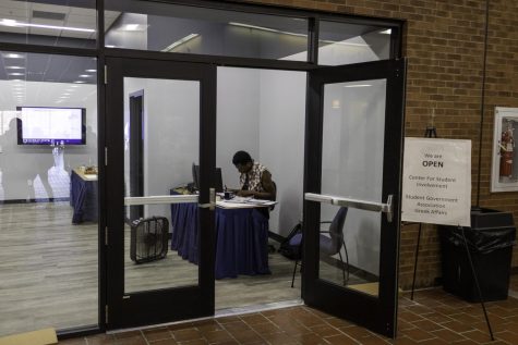 The Center for Student Involvement office moves to the second floor of the Curris Center as renovations continue throughout the building (Abbie Michalek, The News)