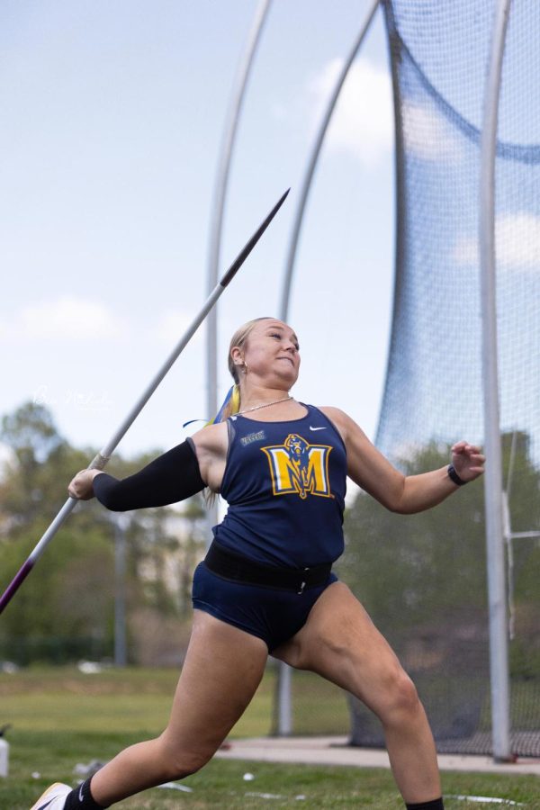 Sophomore+thrower+Alexis+Meloche+won+the+javelin+event+at+the+Jim+Green+Invitational+hosted+by+UK.+Photo+courtesy+of+Ben+Nichols.