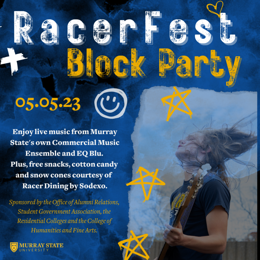 RacerFest is a first time celebration, hosted by multiple campus organizations. (Graphic courtesy of Alumni Relations) 