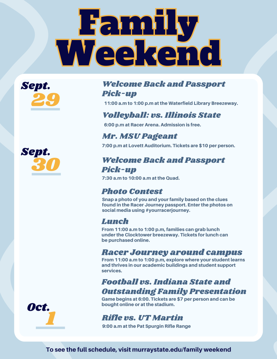 Family Weekend Schedule