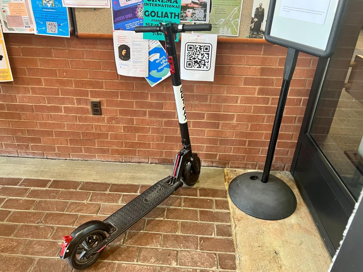 Building coordinators are asking students to leave their electric scooters outside, as it poses a fire hazard. 