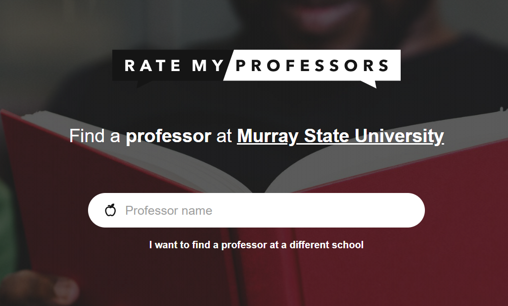 Photo of the website Rate My Professors.