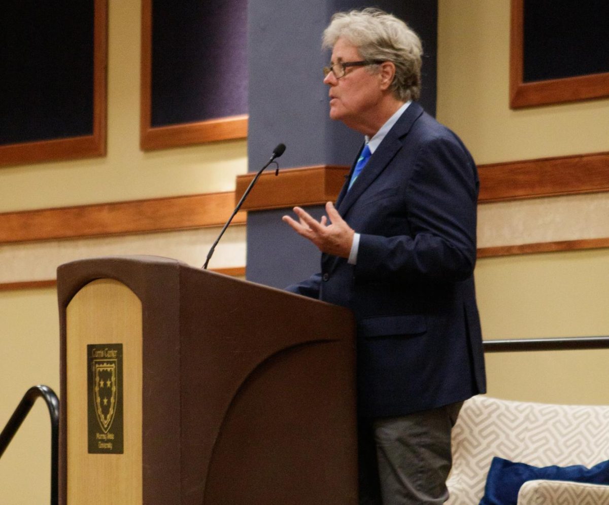 David Maraniss discussed his recent biography, “Path Lit by Lightning,” at the Sid Easley lecture on Sept. 28.
