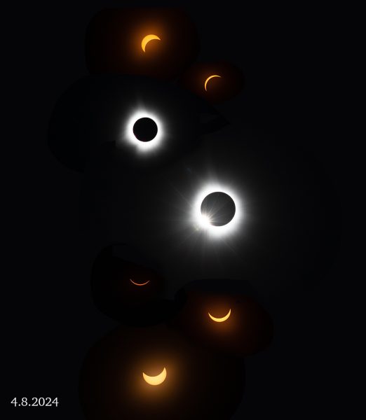 Composite detailing the eclipse. 
