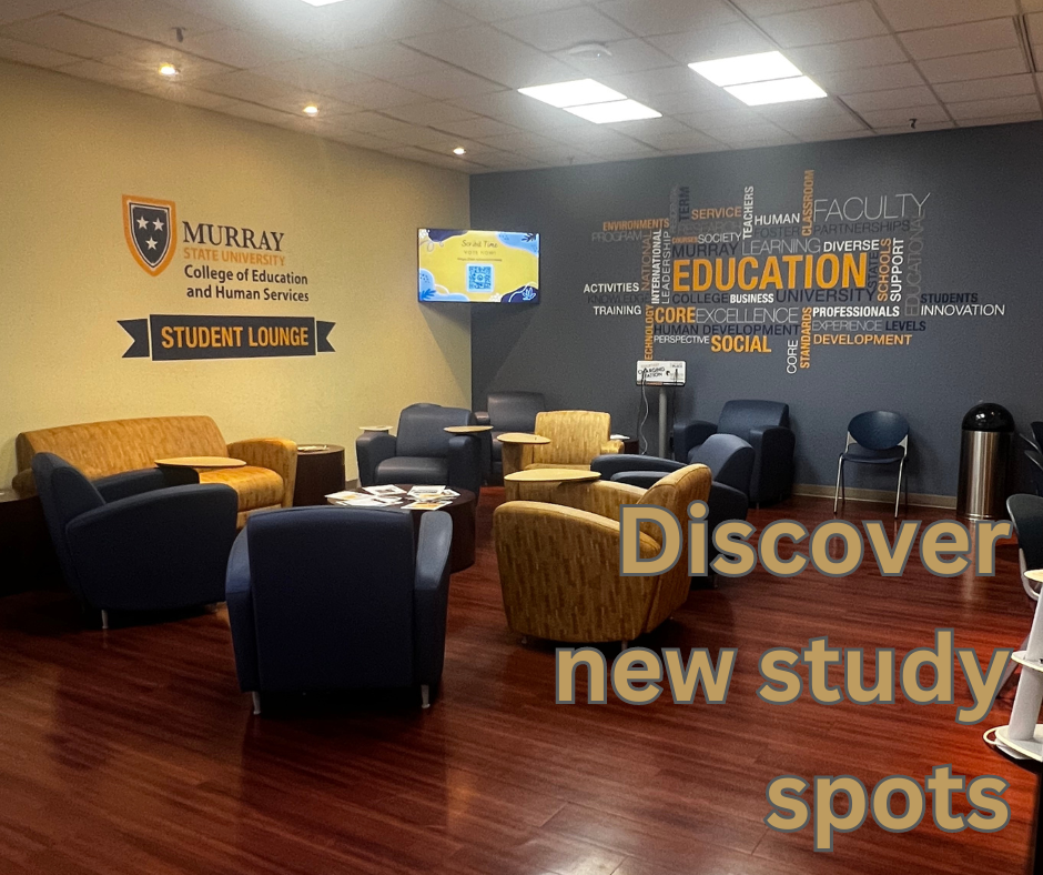 Various spaces across campus feature small lounges for student relaxation and studying. 