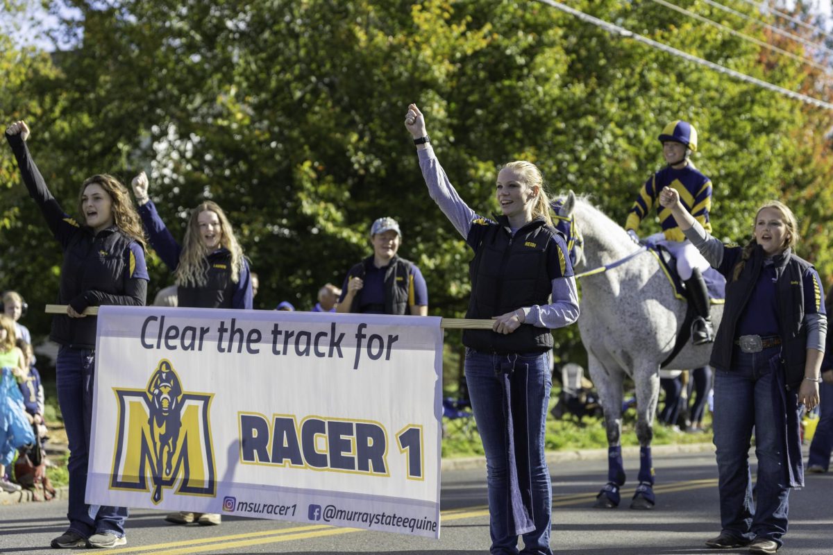 The Homecoming parade procession features Greek organizations, Racer One, Homecoming nominees and more.