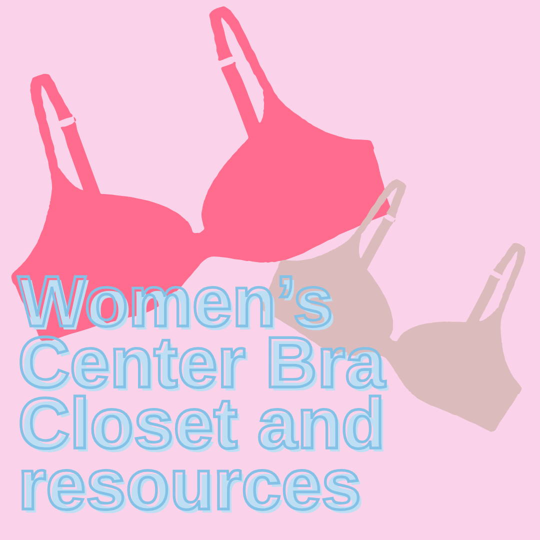 The bra closet offers students second-hand bras. 