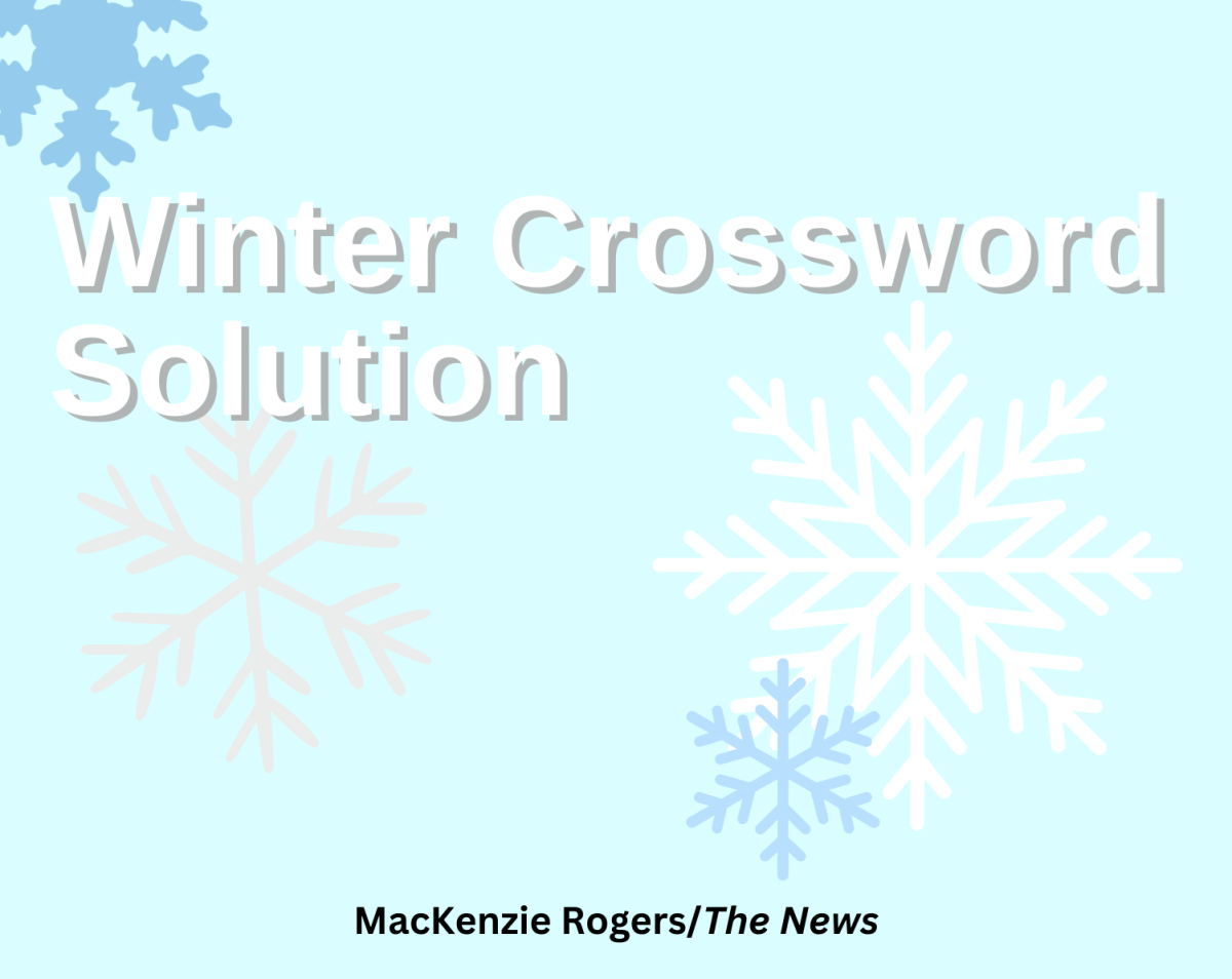 Winter Crossword Solution