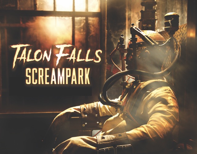 Graphic provided by Michelle Ferren. Talon Falls Screampark staff shares promotional material for their featured attractions.