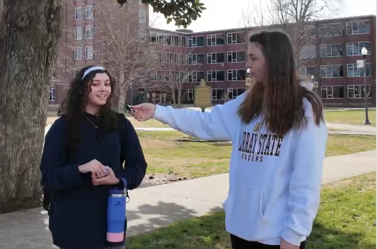 Abigail Price, a freshman marketing major, shares her initial reaction to the Dunker AI chatbot.
