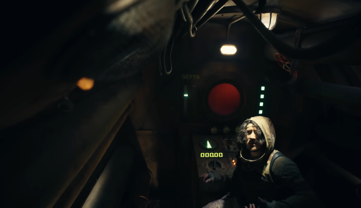 A photo from the final "Iron Lung" trailer, showing Markiplier portraying the character Simon.