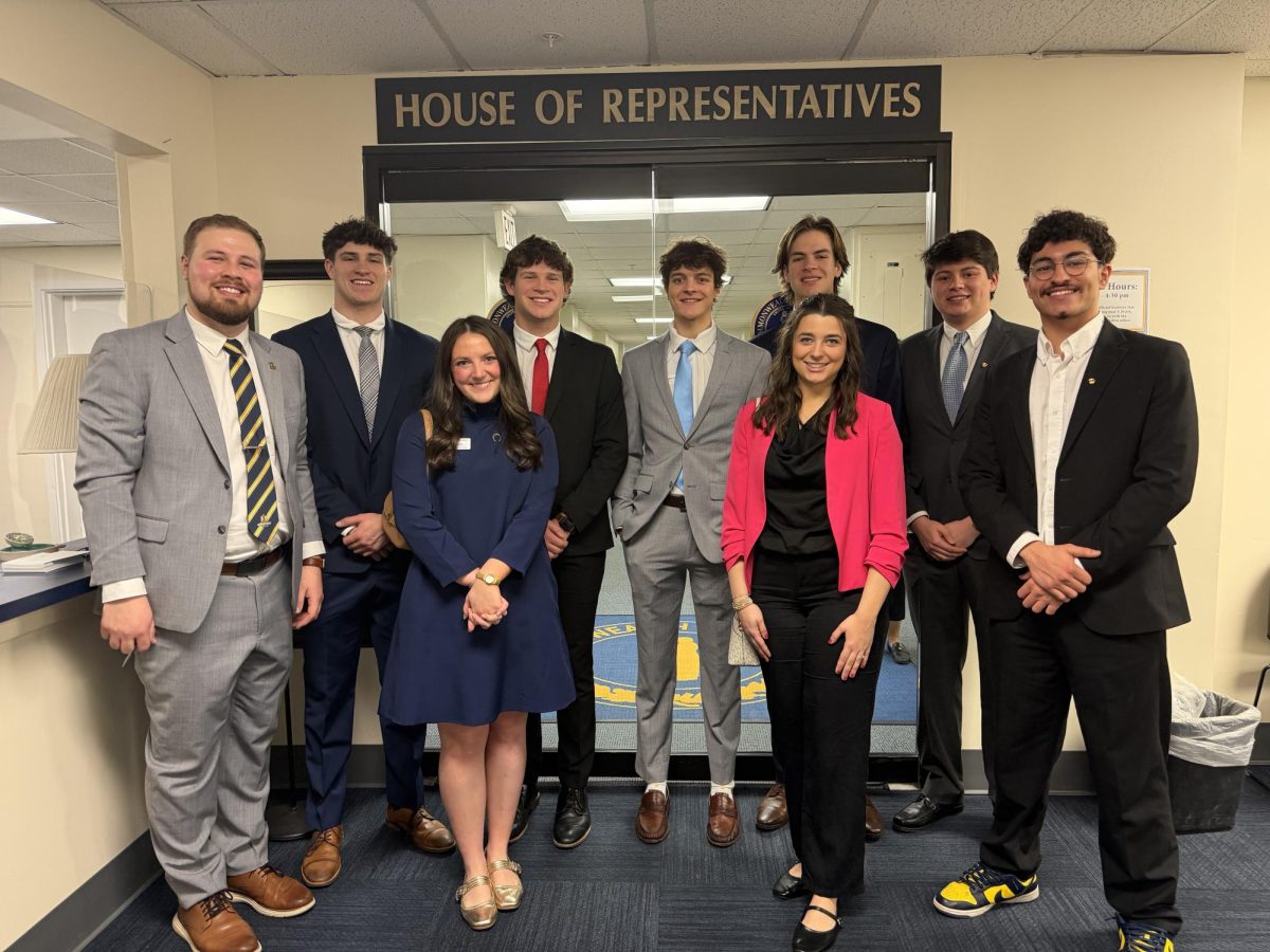 SGA members pose for a photo in Frankfort. Photo provided by Kade Gambill