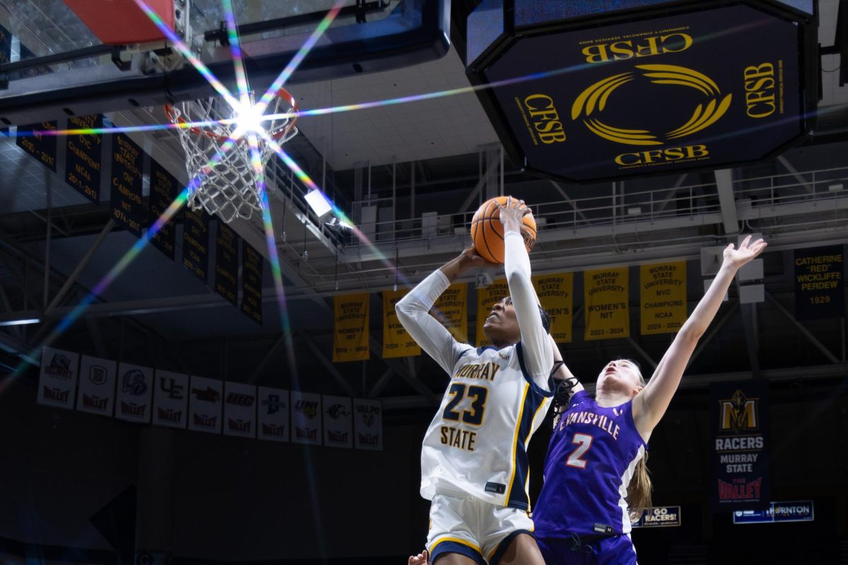 Junior forward Sharnecce Currie-Jelks puts up a jump-shot. 