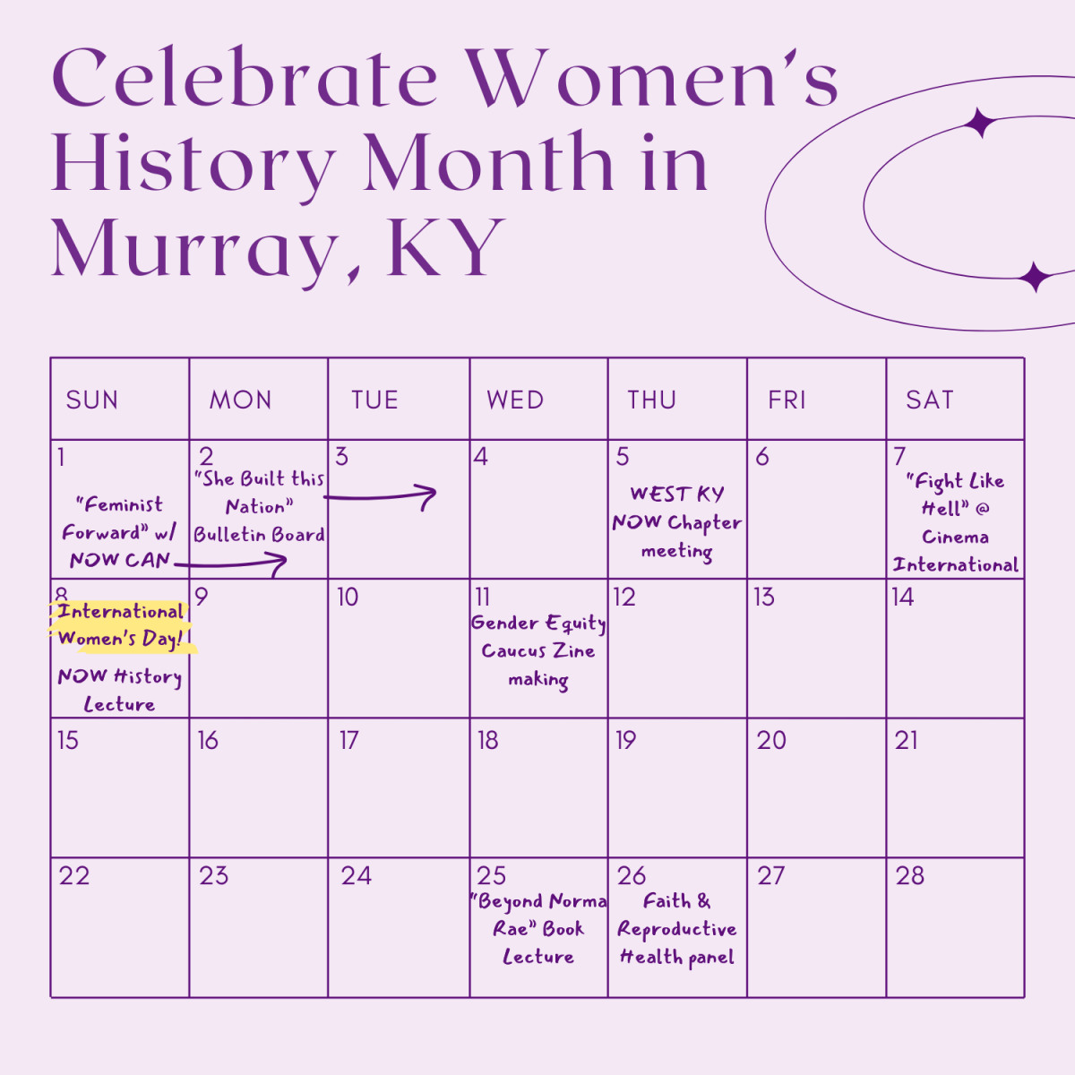 Celebrate Women's History Month in Murray