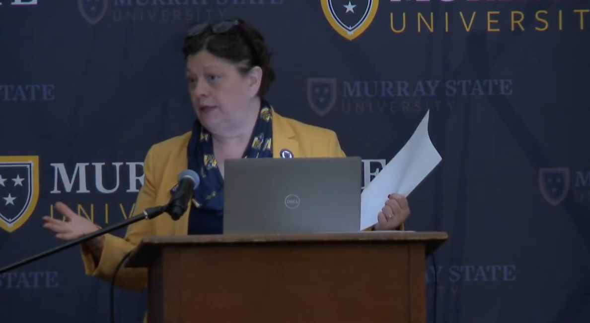 Screenshot of Foltz during the livestream.